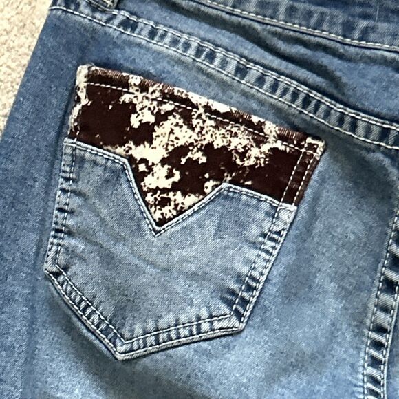 Rock & Roll Jeans Womens 30x30 Mid Rise Riding Western Rodeo Cowgirl Bootcut - Picture 9 of 9